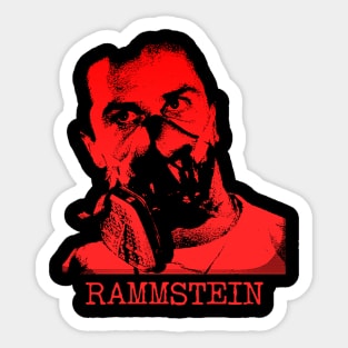 Rammstein // Head Mask Sticker